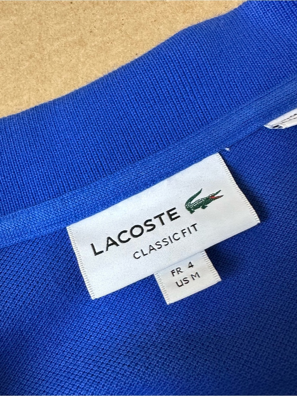 Lacoste Men's Vibrant Blue Polo Shirt with Iconic Crocodile - Picture 5 of 6